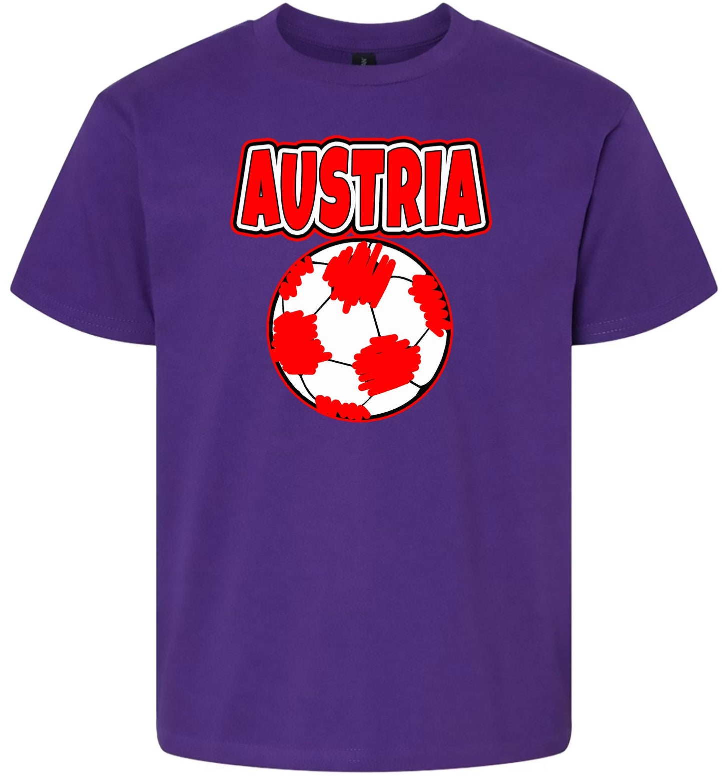 Austria Soccer Children's Gildan Soft Shirt