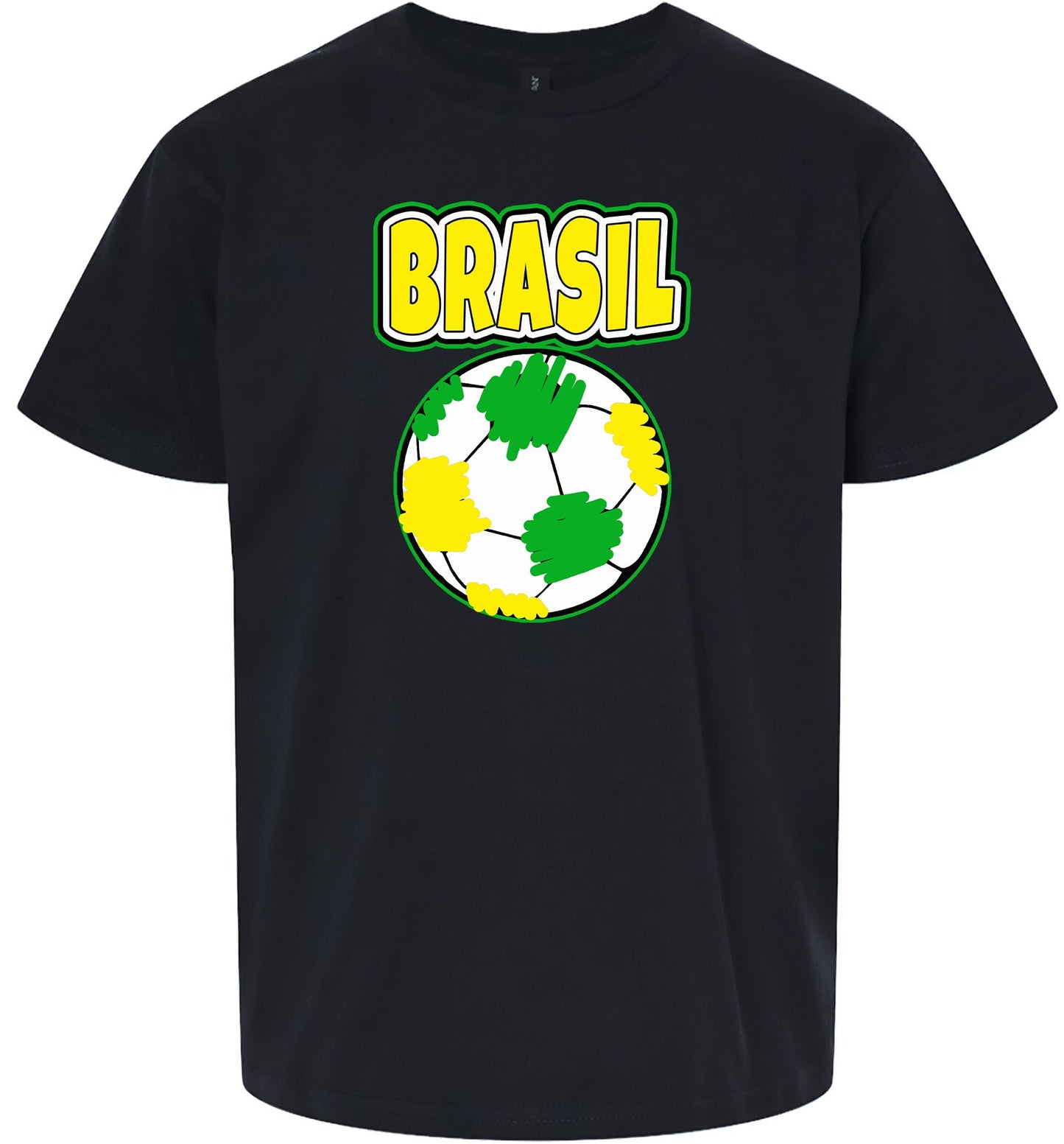 Brazil Soccer Children's Gildan Soft Shirt