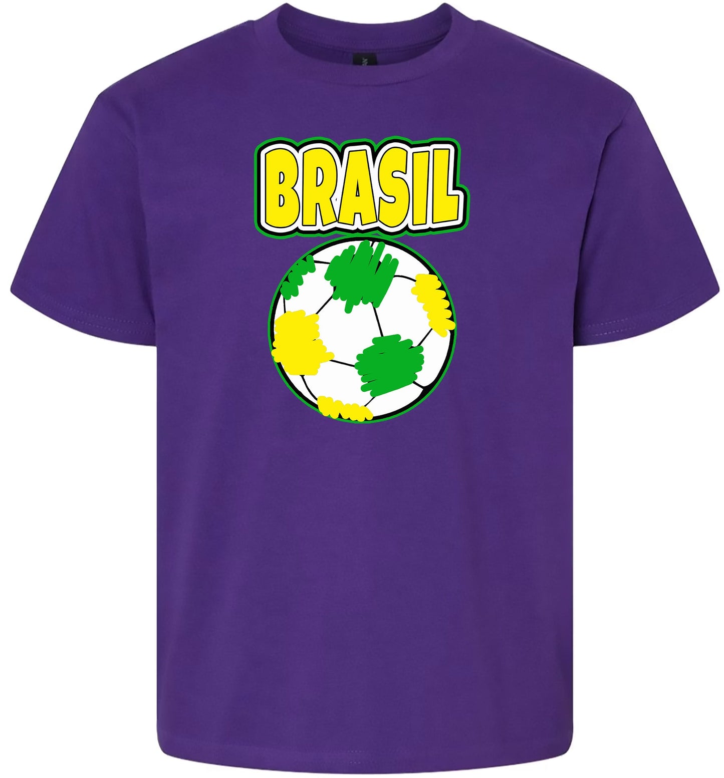 Brazil Soccer Children's Gildan Soft Shirt