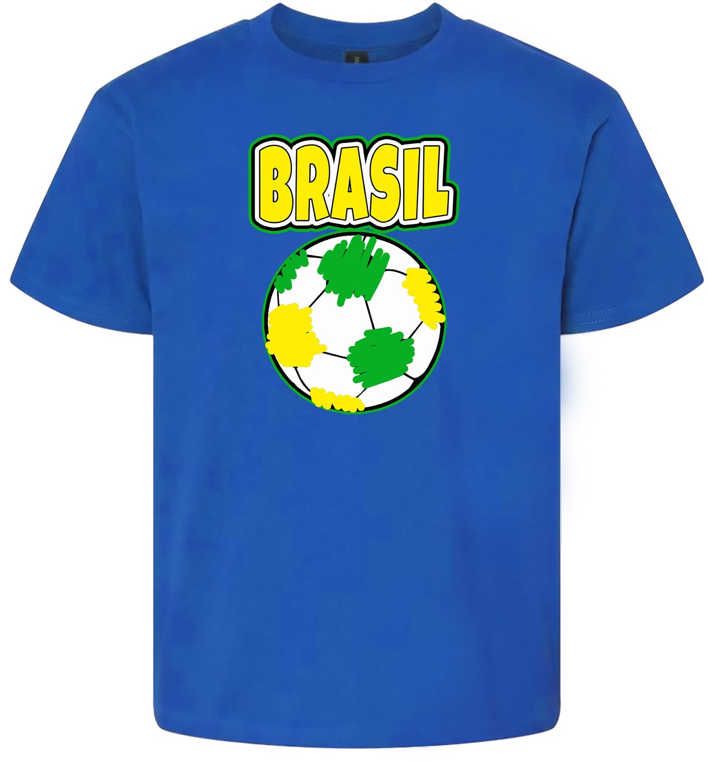 Brazil Soccer Children's Gildan Soft Shirt