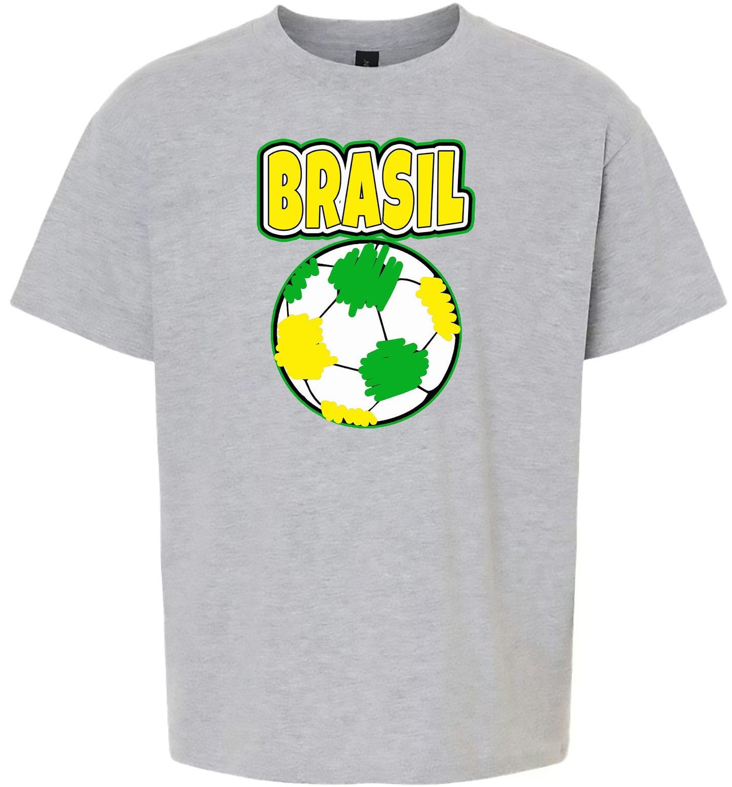 Brazil Soccer Children's Gildan Soft Shirt