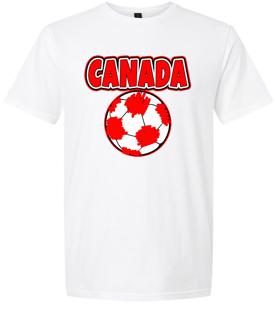 Canada Soccer Adult Gildan Soft Shirt