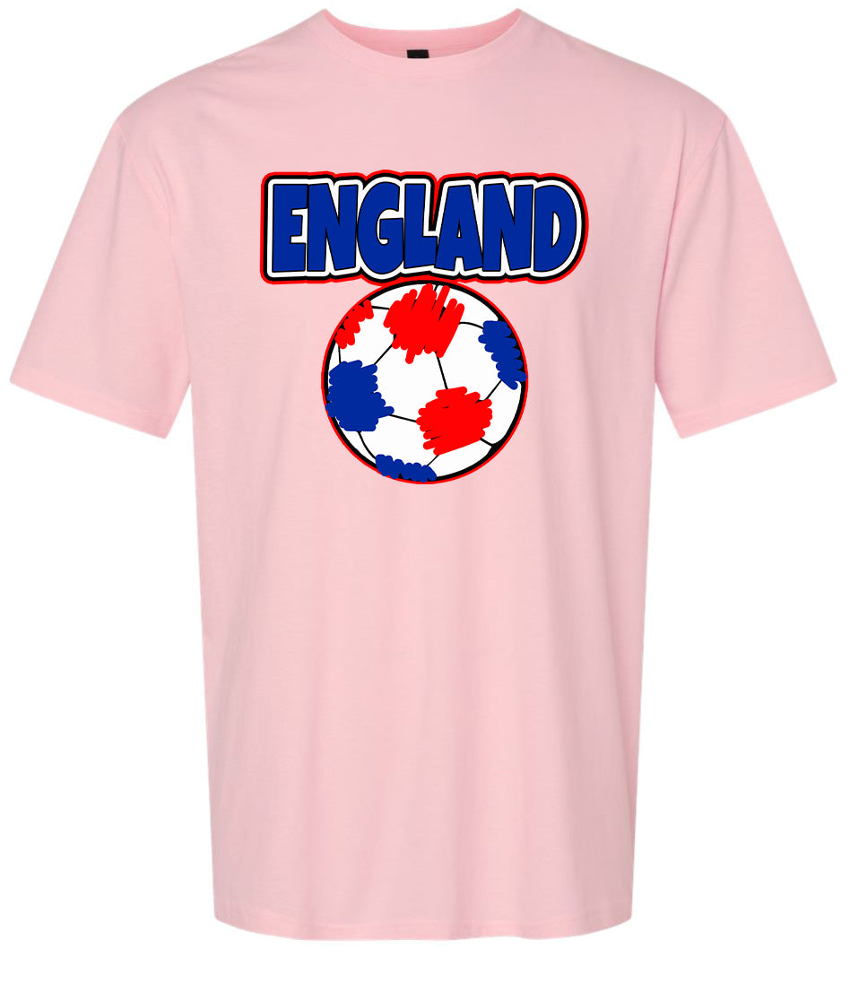 England Soccer Adult Gildan Soft Shirt