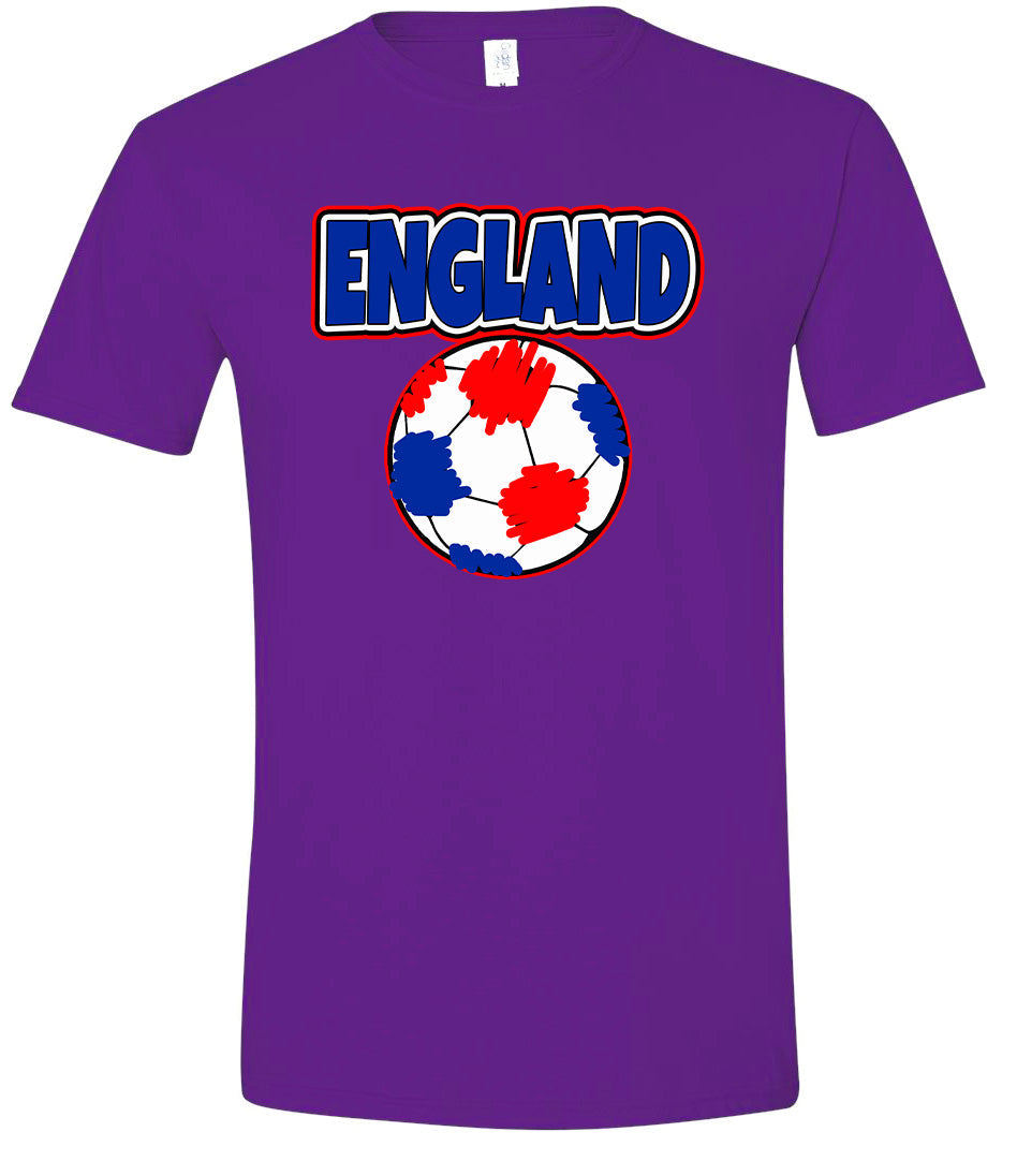 England Soccer Adult Gildan Soft Shirt