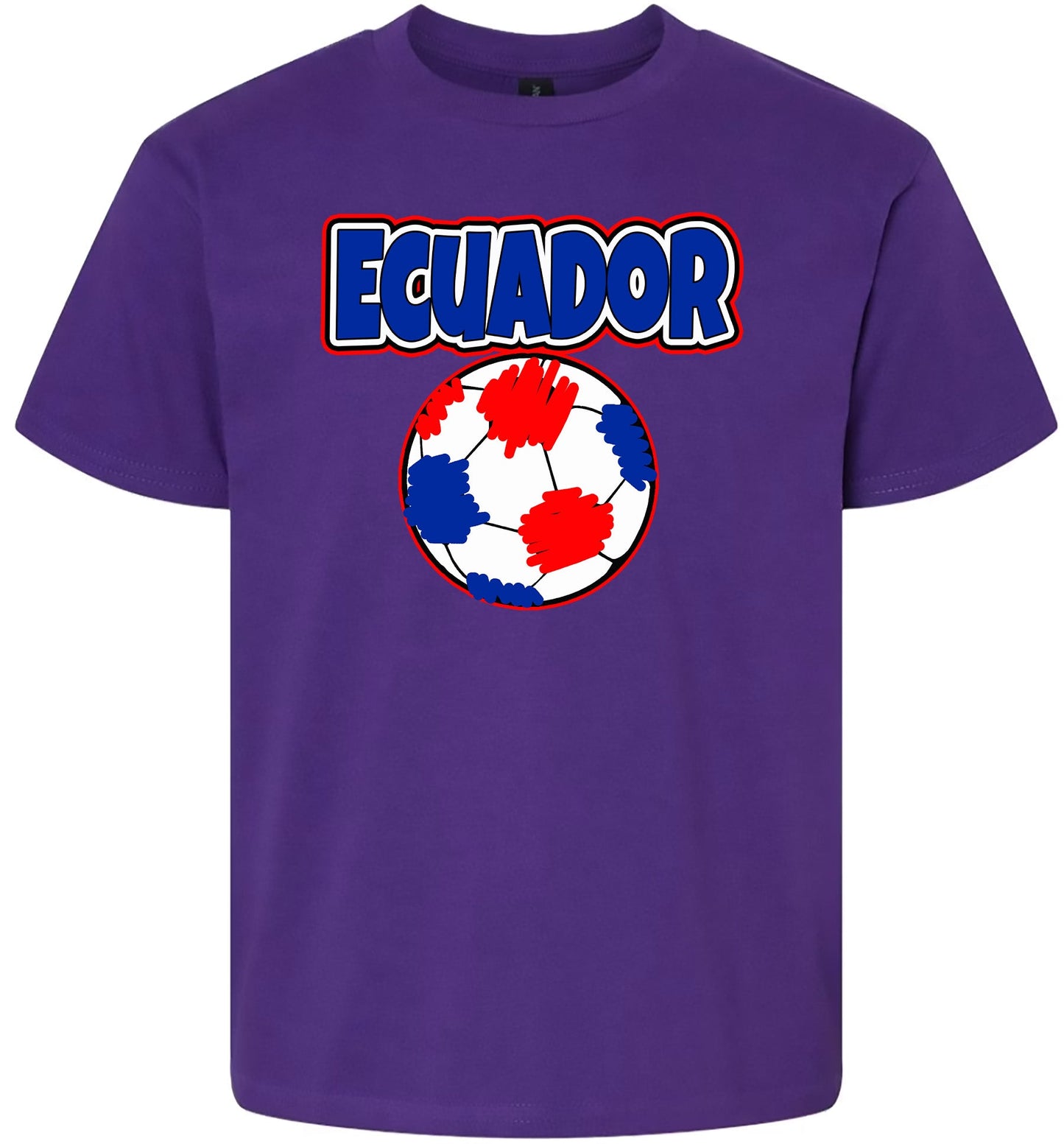 Ecuador Soccer Children's Gildan Soft Shirt