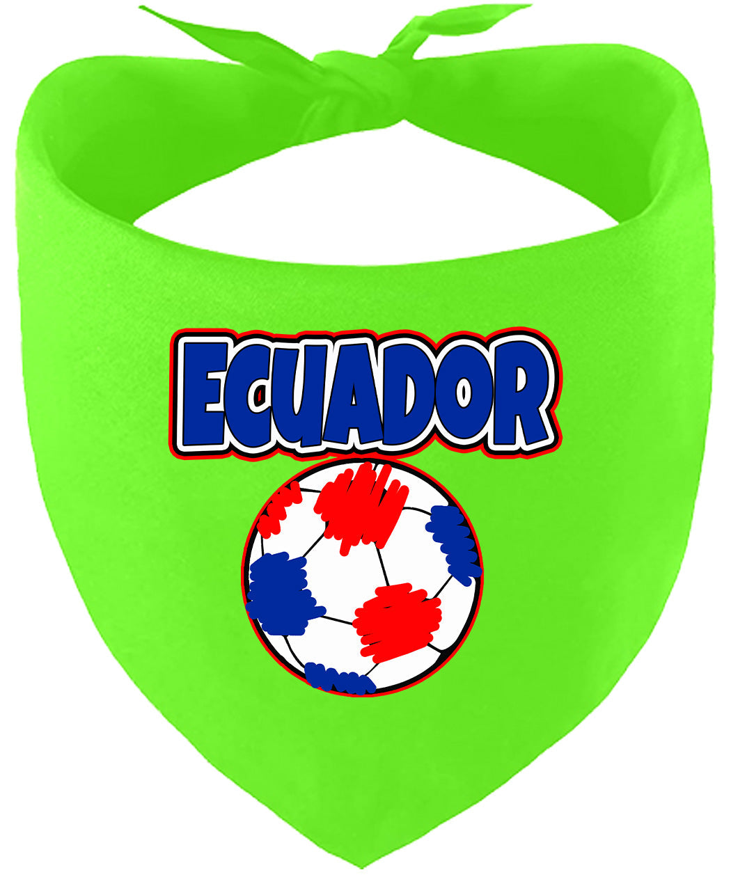 Ecuador Soccer Pet Bandana