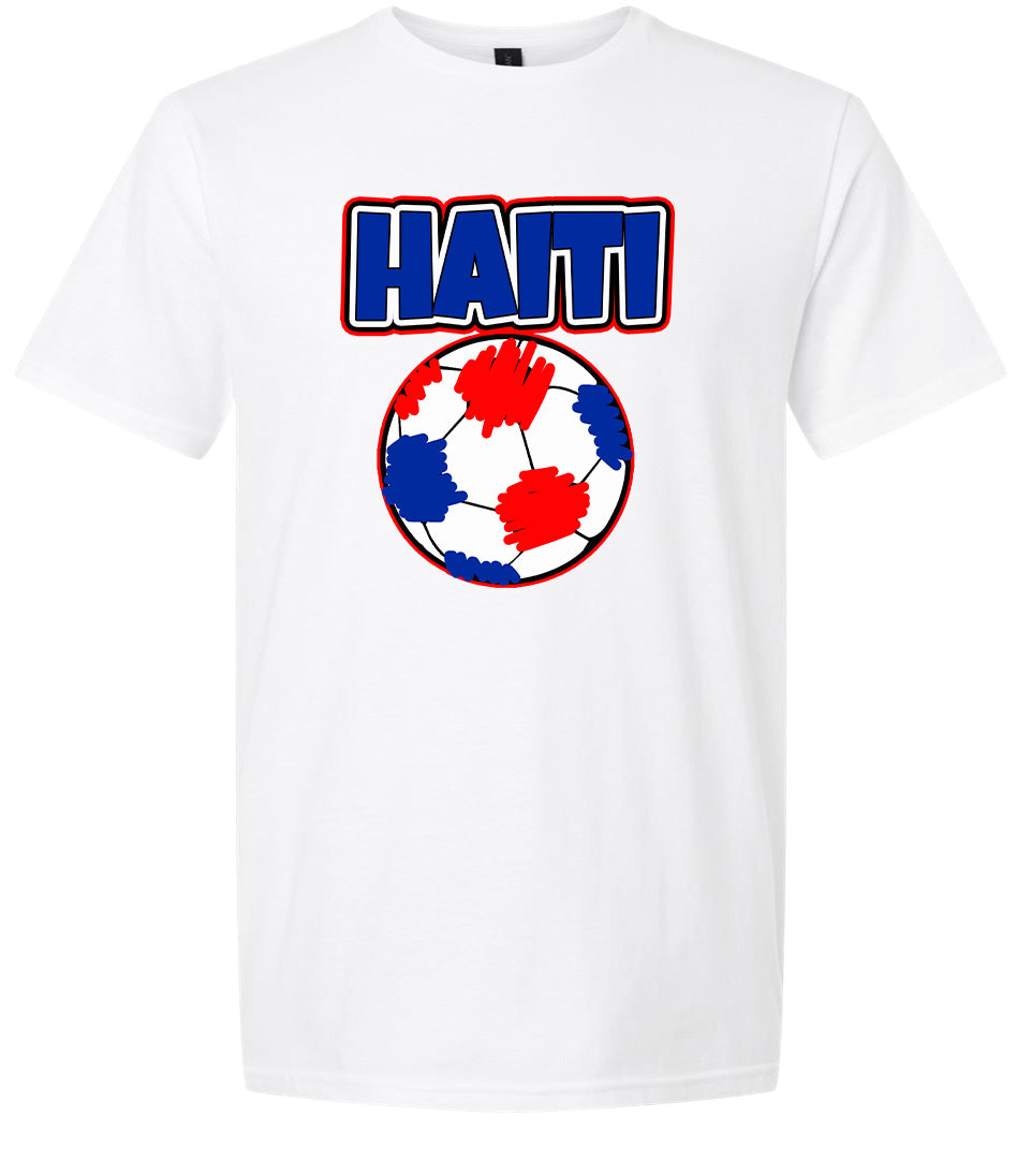 Haiti Soccer Children's Gildan Soft Shirt