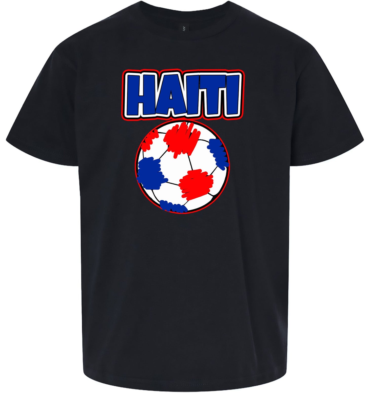Haiti Soccer Children's Gildan Soft Shirt