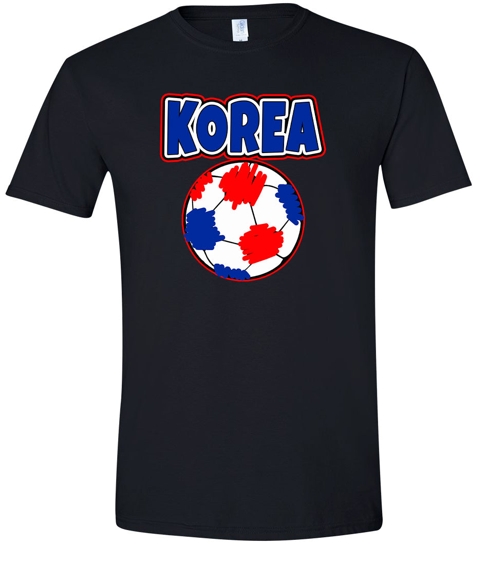Korea Soccer Adult Gildan Soft Shirt