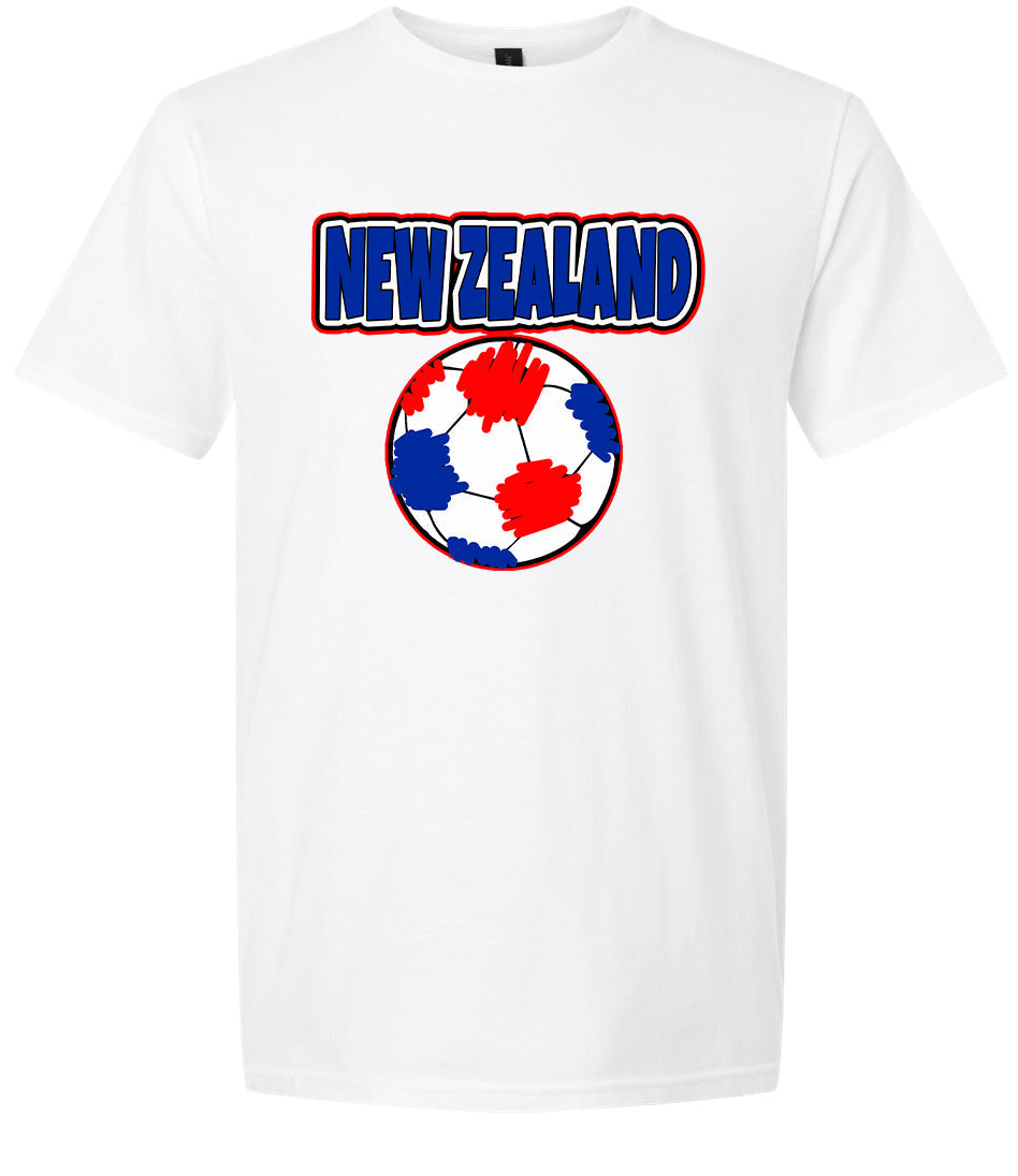 New Zealand Soccer Adult Gildan Soft Shirt