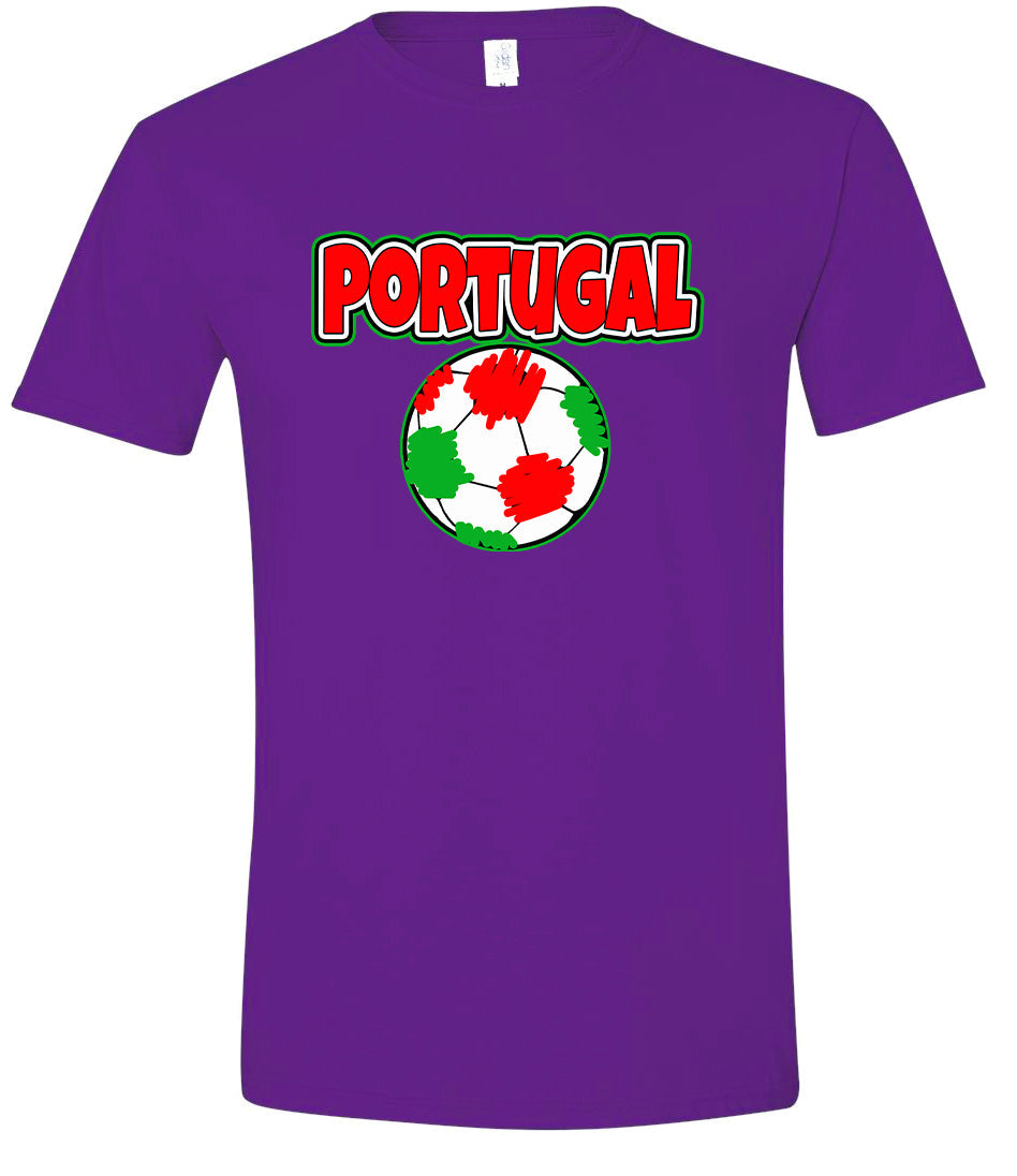 Portugal Soccer Adult Gildan Soft Shirt
