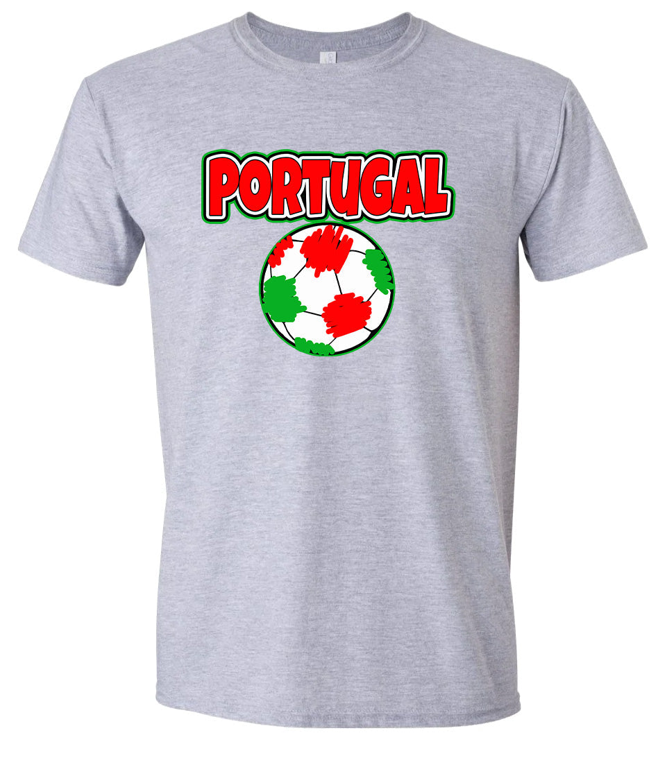 Portugal Soccer Adult Gildan Soft Shirt