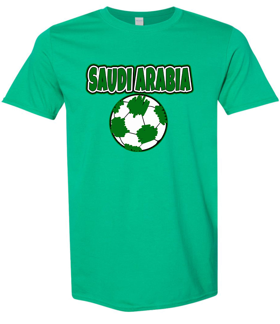 Saudi Arabia Soccer Children's Gildan Soft Shirt