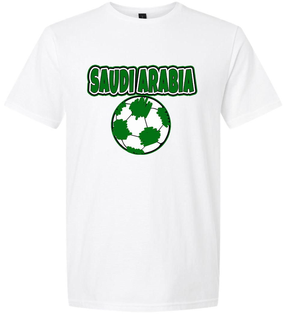 Saudi Arabia Soccer Adult Gildan Soft Shirt