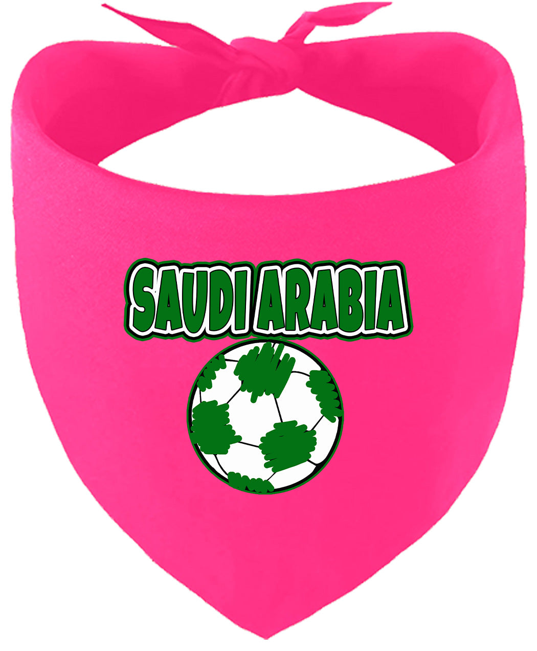 Saudi Arabia Soccer Pet Bandana