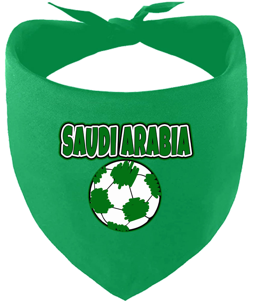 Saudi Arabia Soccer Pet Bandana