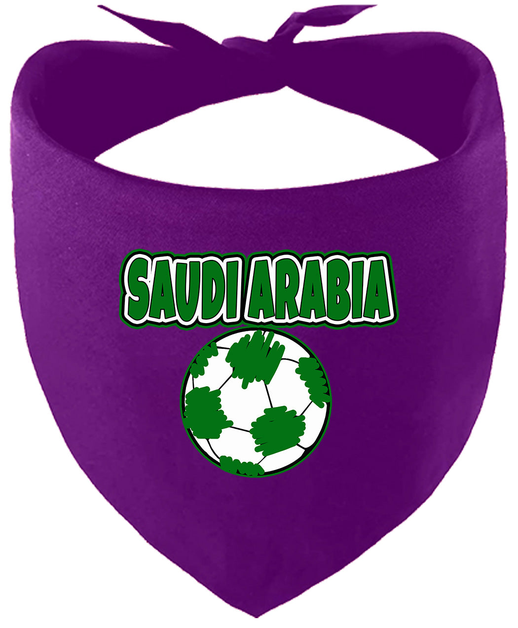 Saudi Arabia Soccer Pet Bandana