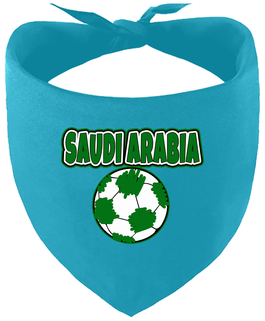 Saudi Arabia Soccer Pet Bandana