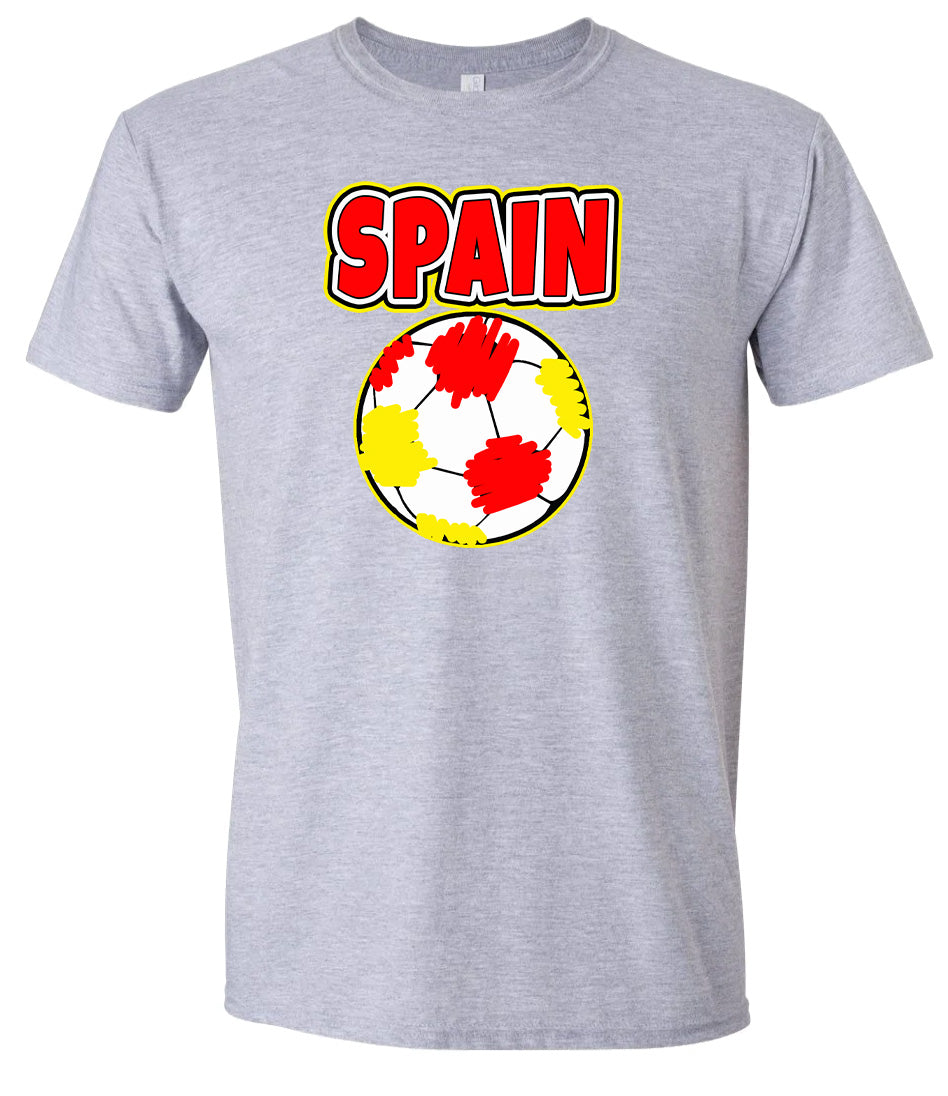 Spain Soccer Adult Gildan Soft Shirt