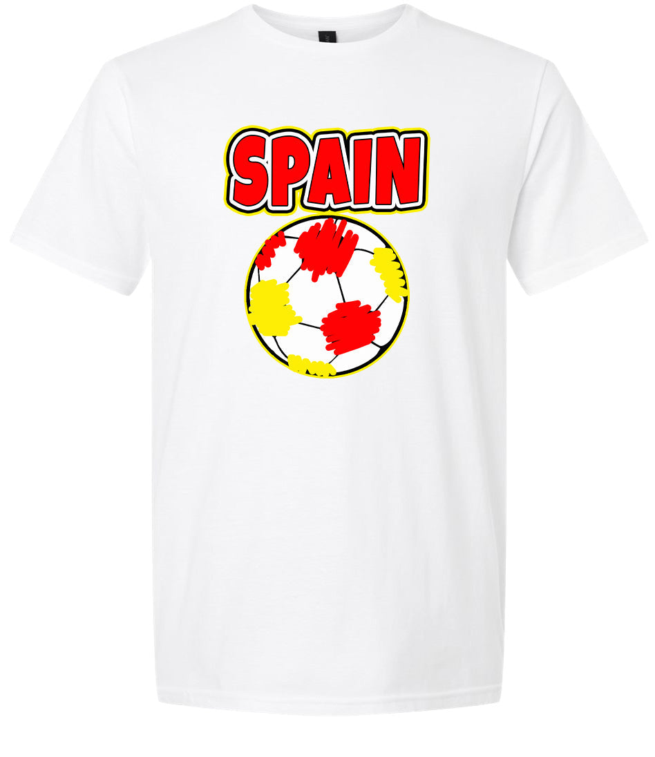 Spain Soccer Children's Gildan Soft Shirt