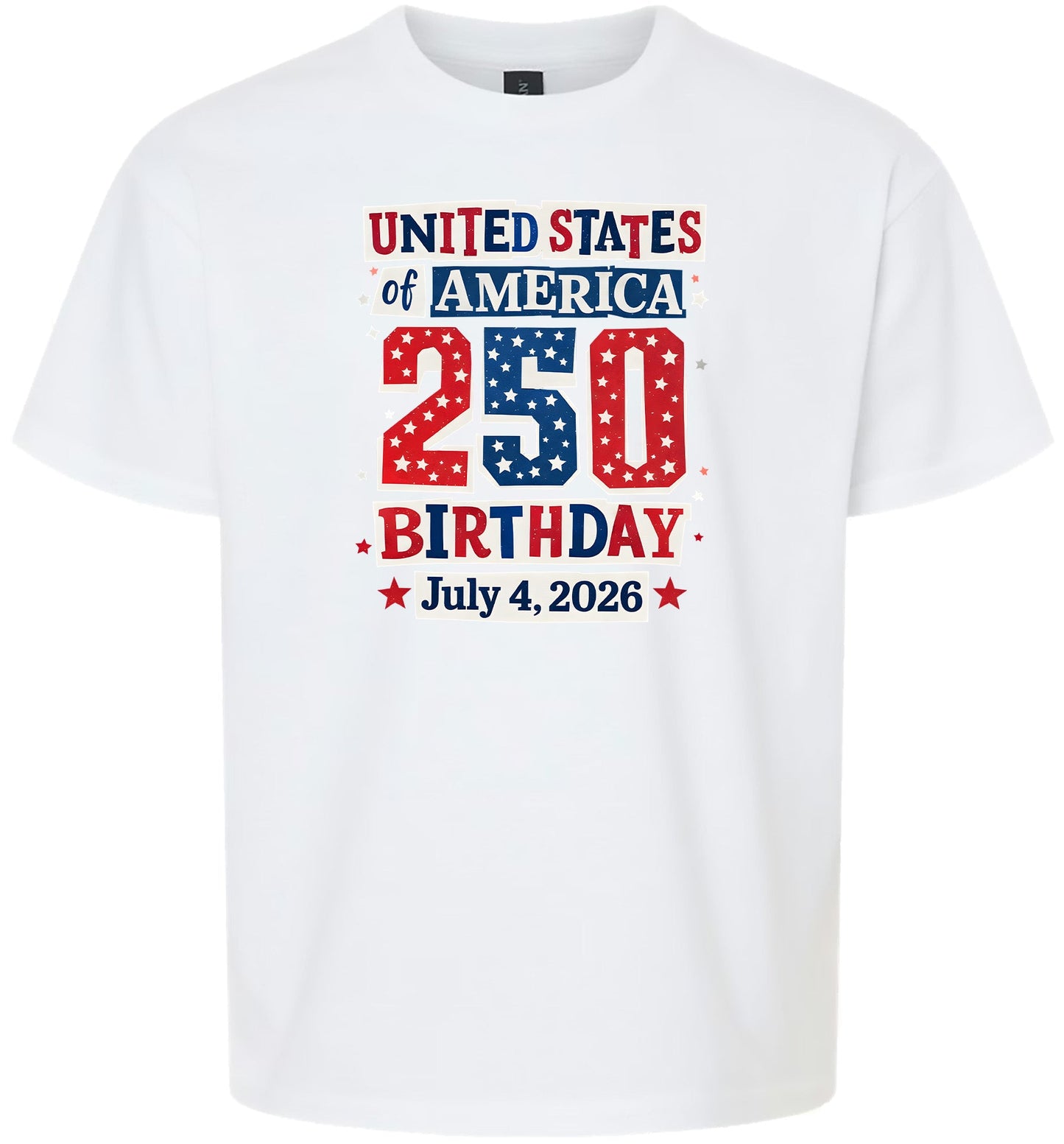 USA 250th Birthday Children's Gildan Soft Shirt