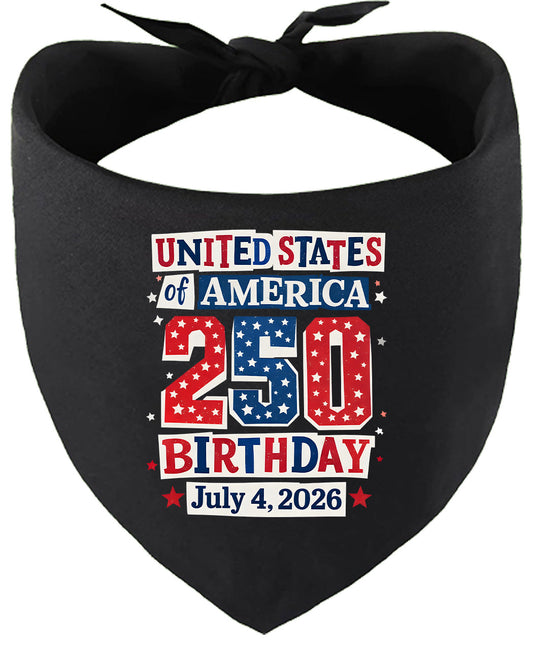 USA 250th Birthday Pet Bandana
