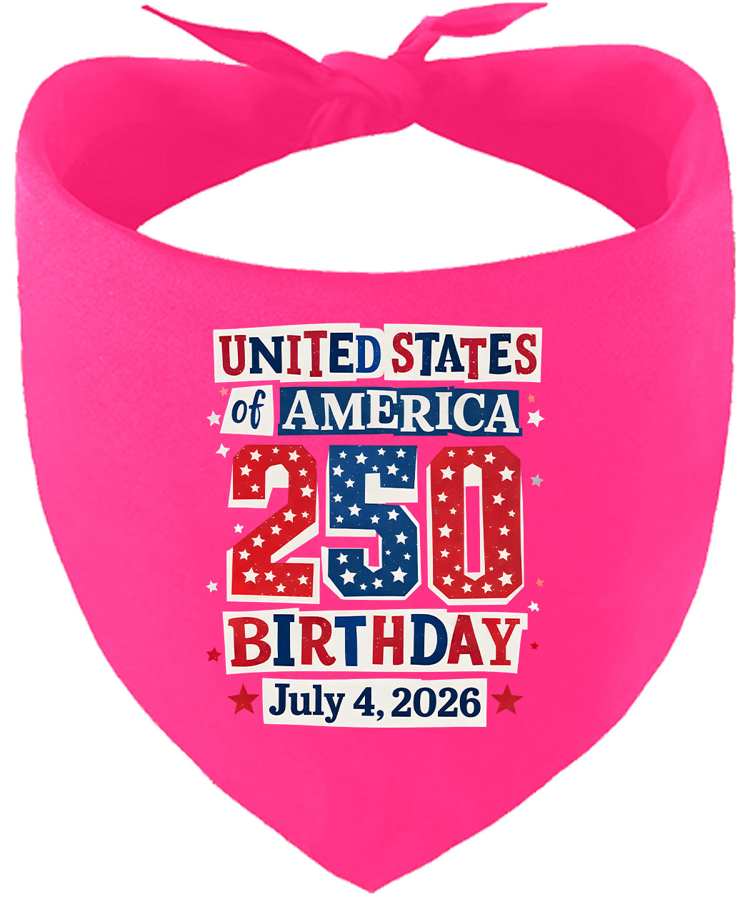 USA 250th Birthday Pet Bandana