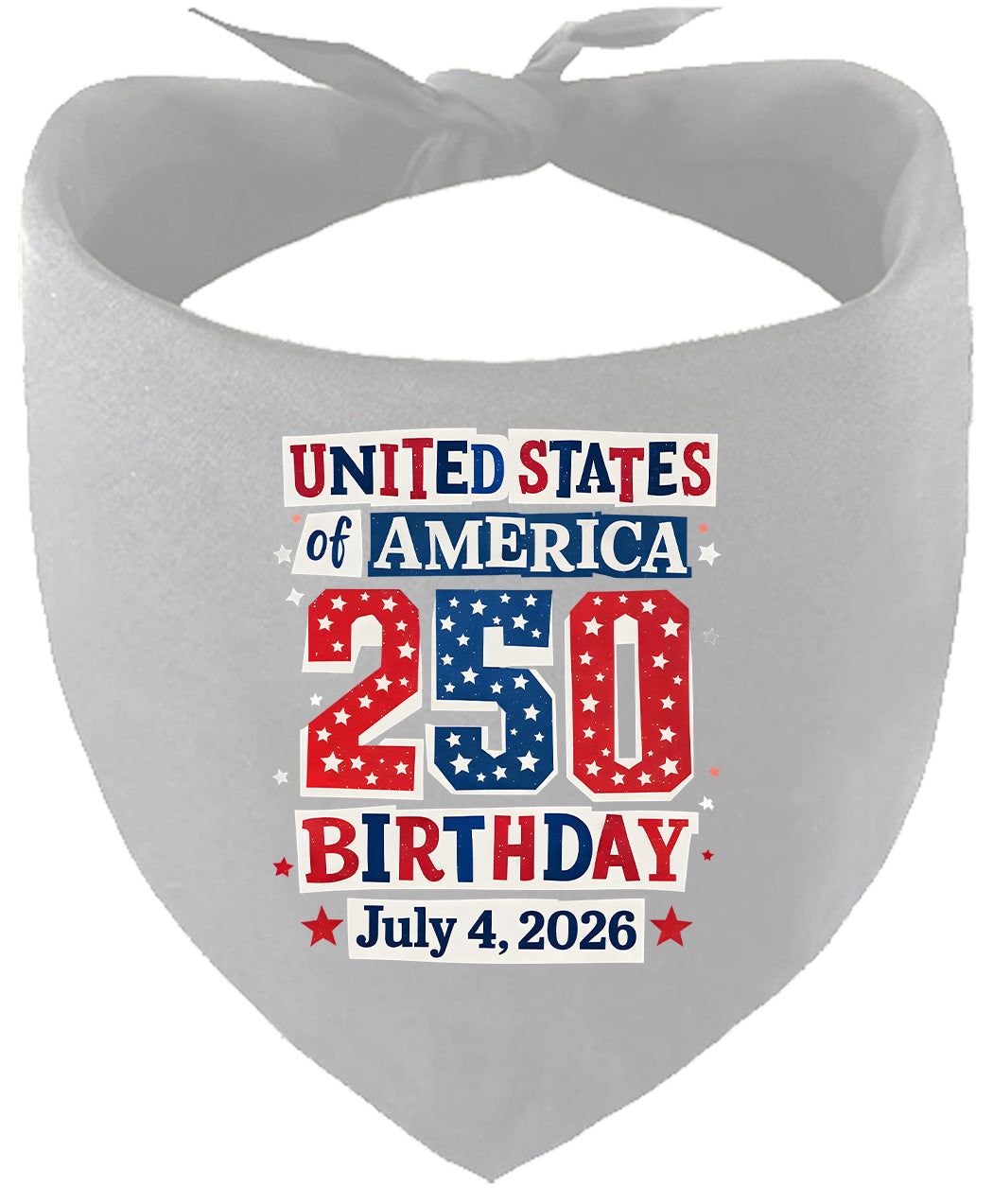 USA 250th Birthday Pet Bandana
