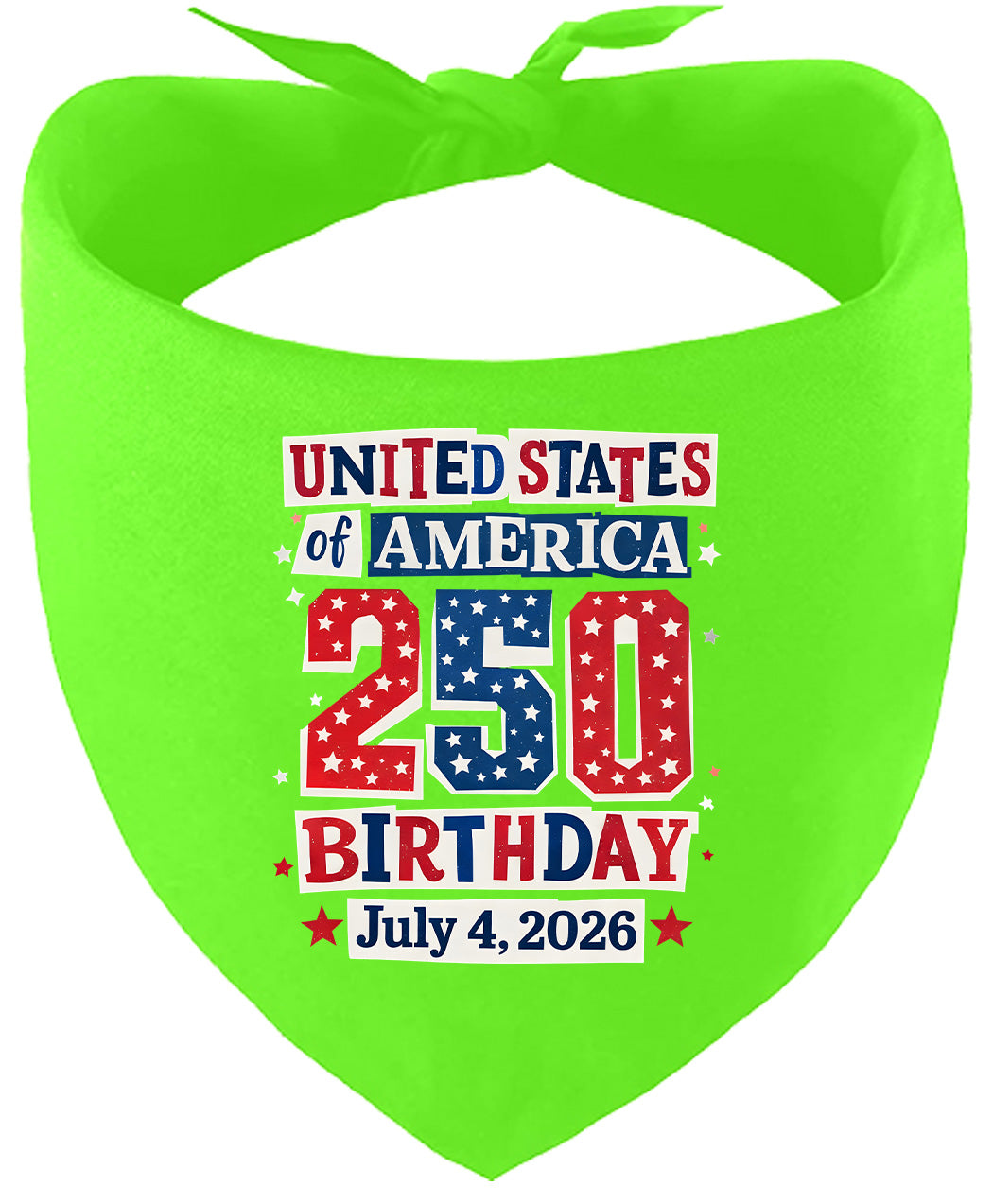 USA 250th Birthday Pet Bandana