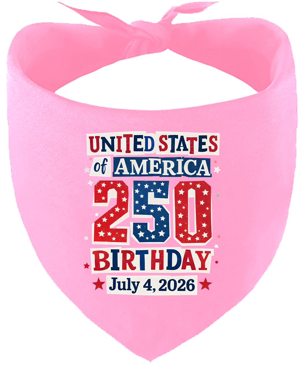 USA 250th Birthday Pet Bandana