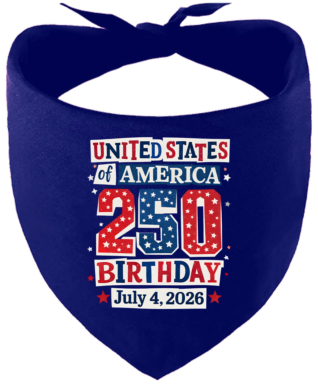 USA 250th Birthday Pet Bandana