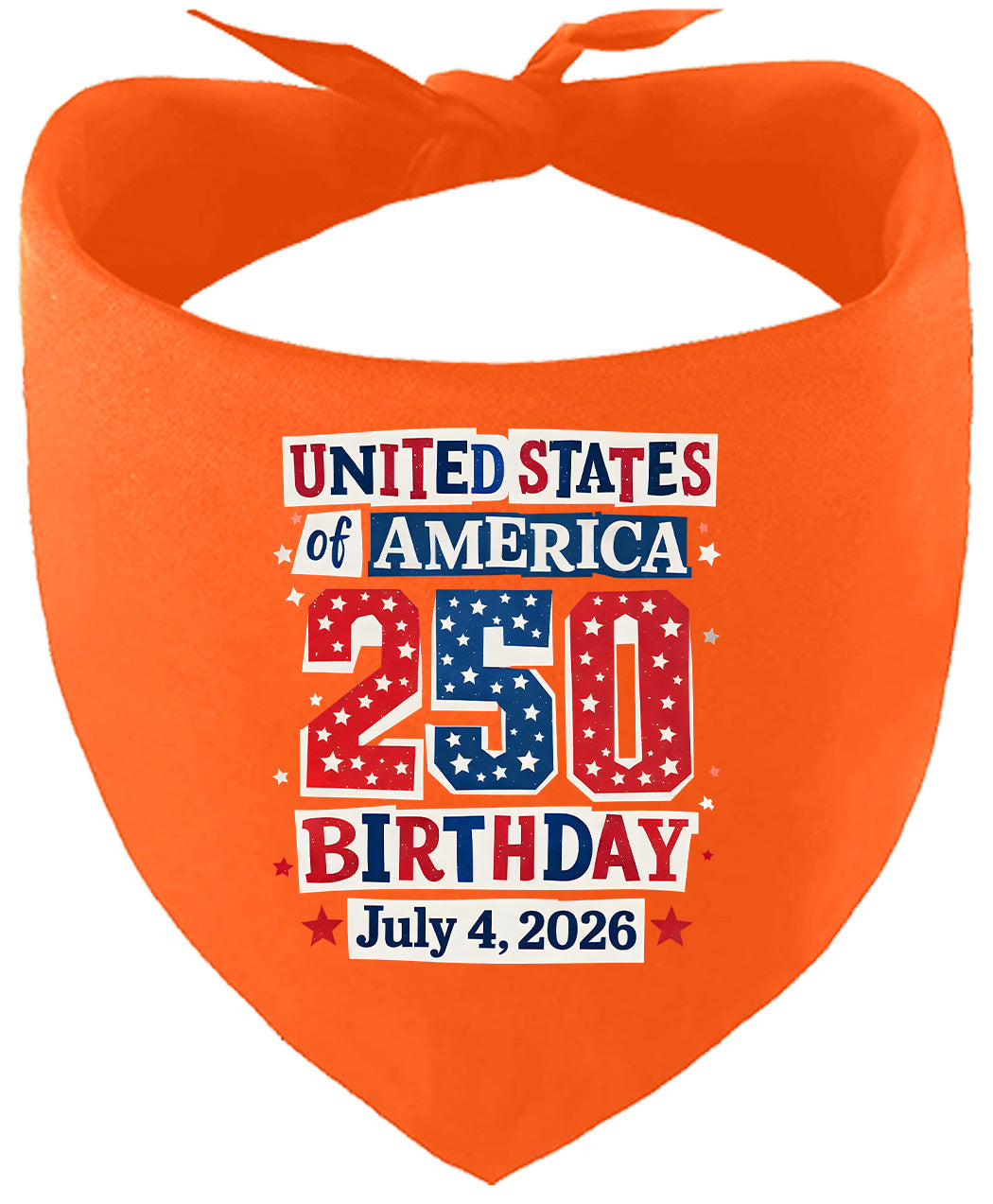 USA 250th Birthday Pet Bandana
