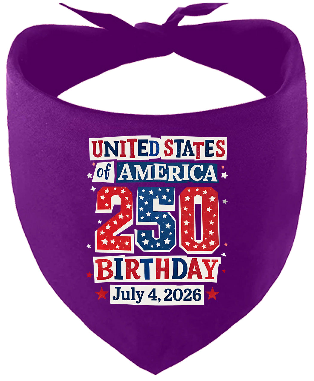USA 250th Birthday Pet Bandana