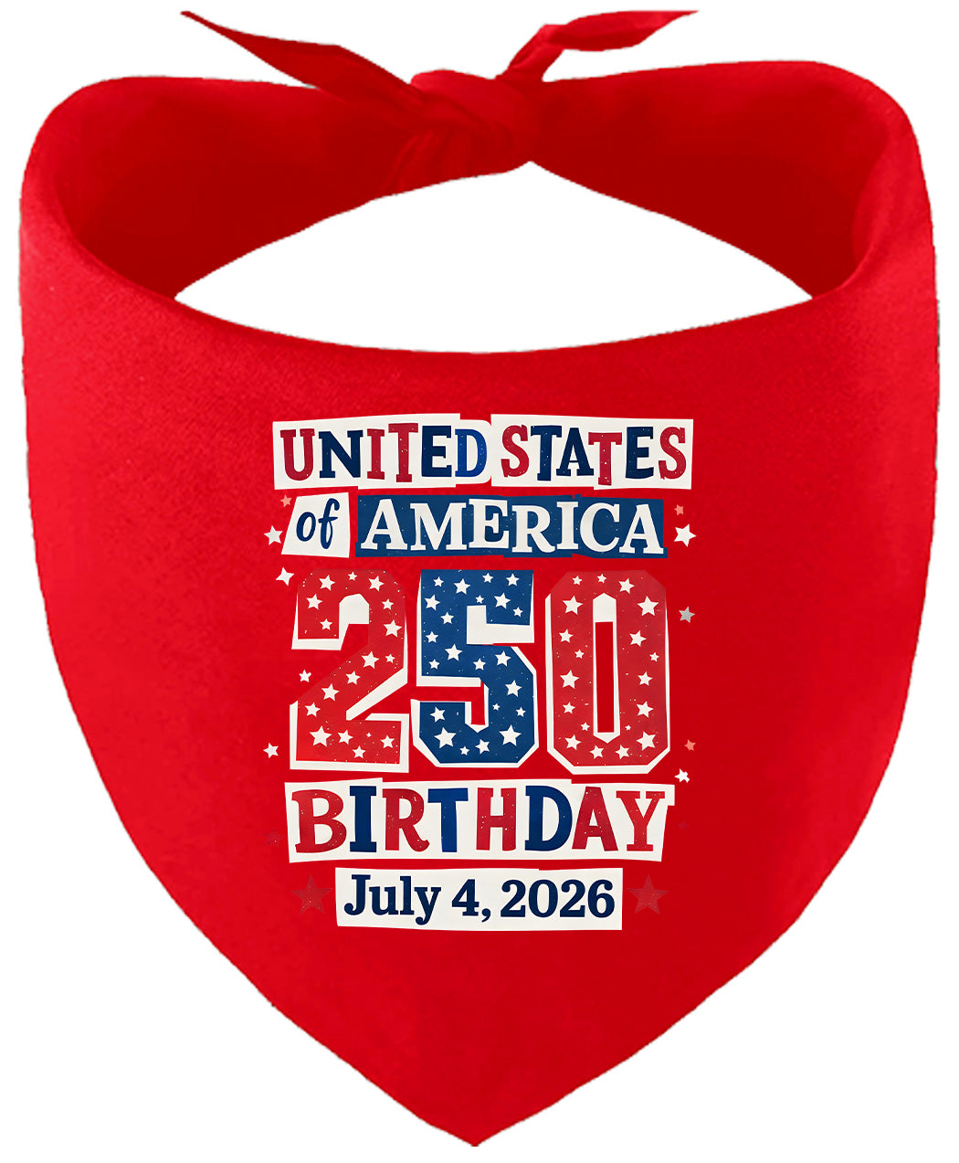USA 250th Birthday Pet Bandana