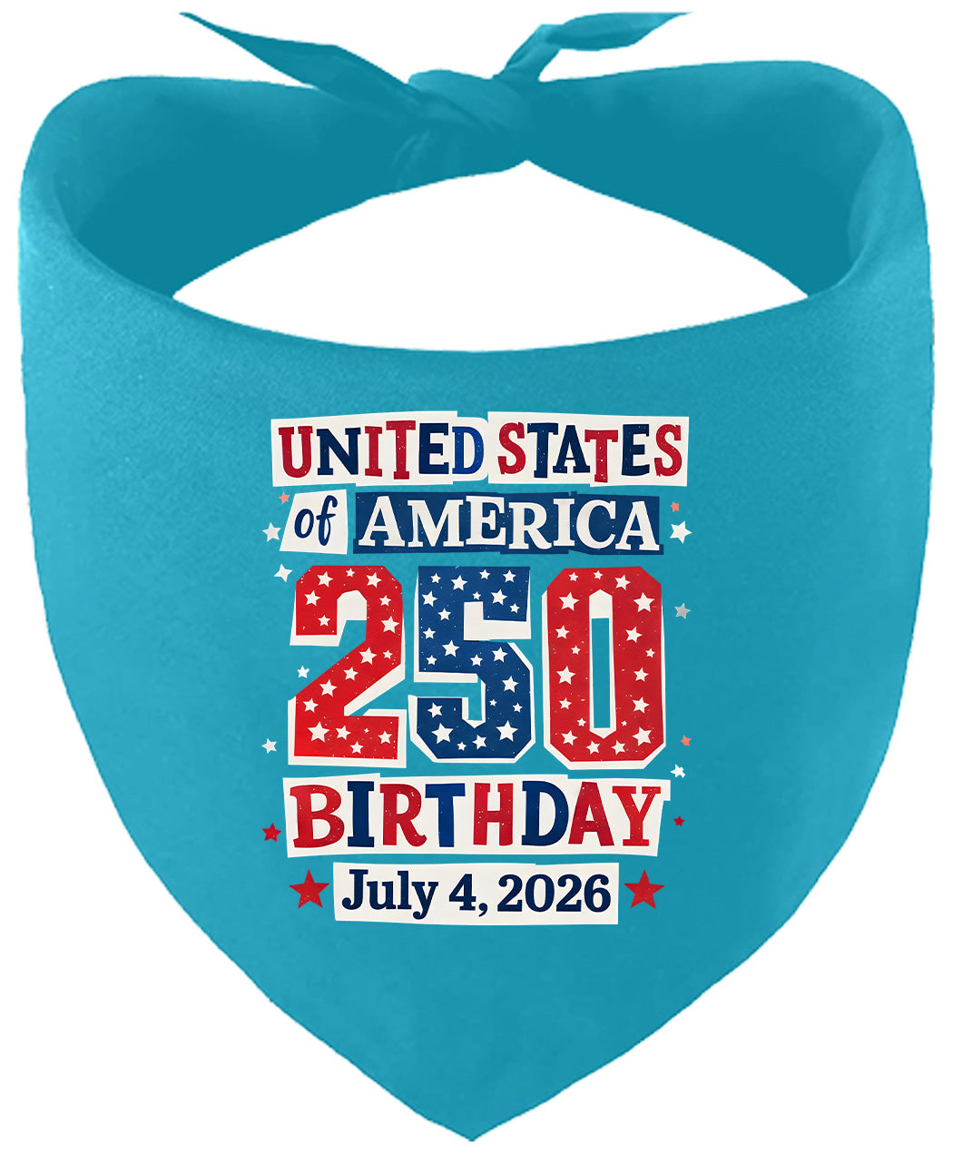 USA 250th Birthday Pet Bandana