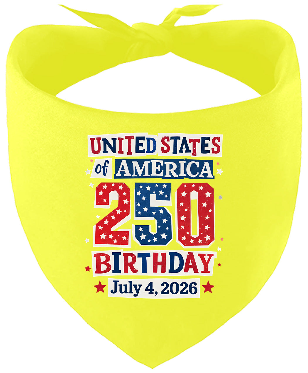 USA 250th Birthday Pet Bandana