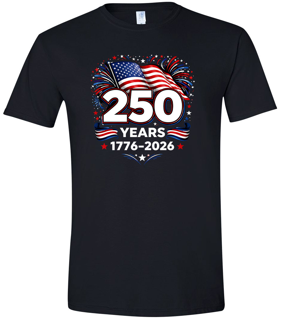 250 Years Celebration Adult Gildan Soft Shirt