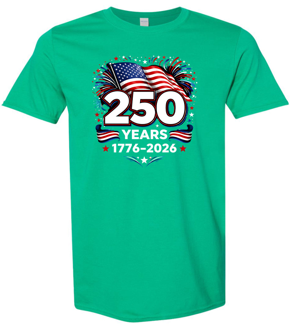 250 Years Celebration Adult Gildan Soft Shirt