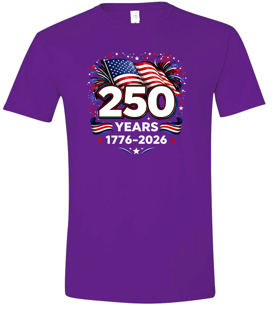 250 Years Celebration Adult Gildan Soft Shirt