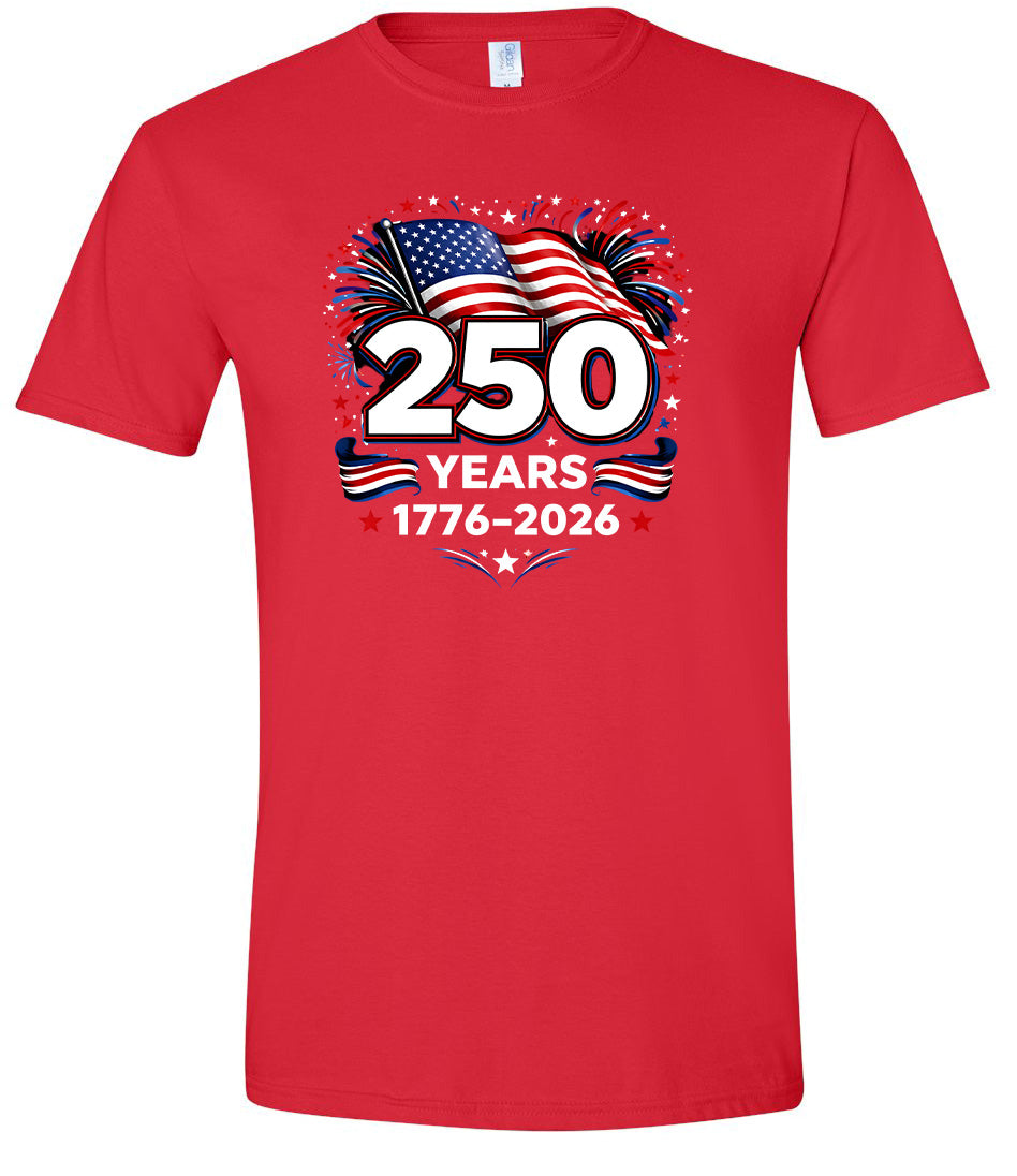 250 Years Celebration Adult Gildan Soft Shirt
