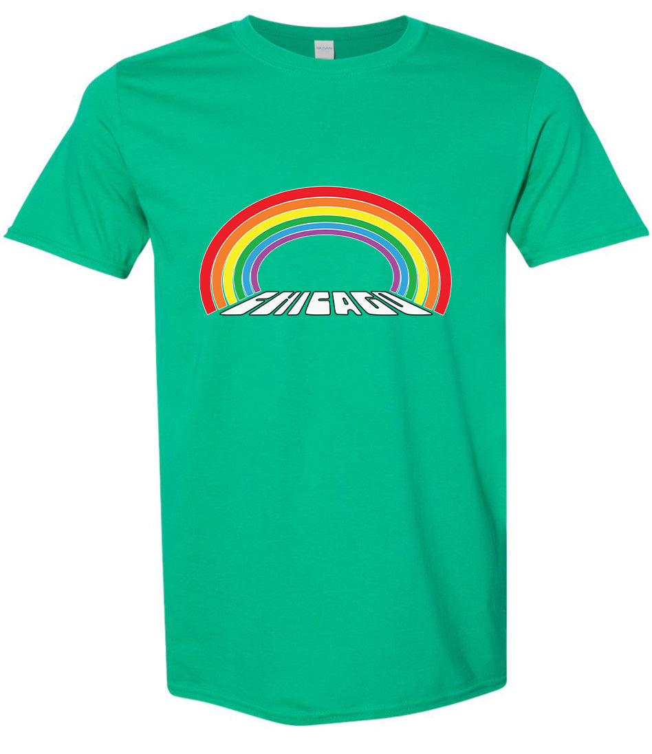 Chicago Rainbow Adult Gildan Soft Shirt