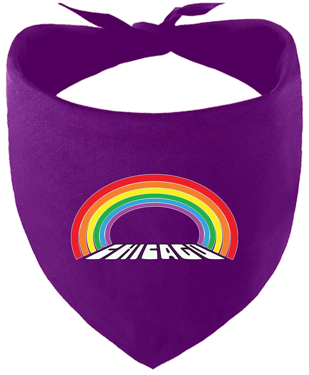Chicago Rainbow Pet Bandana