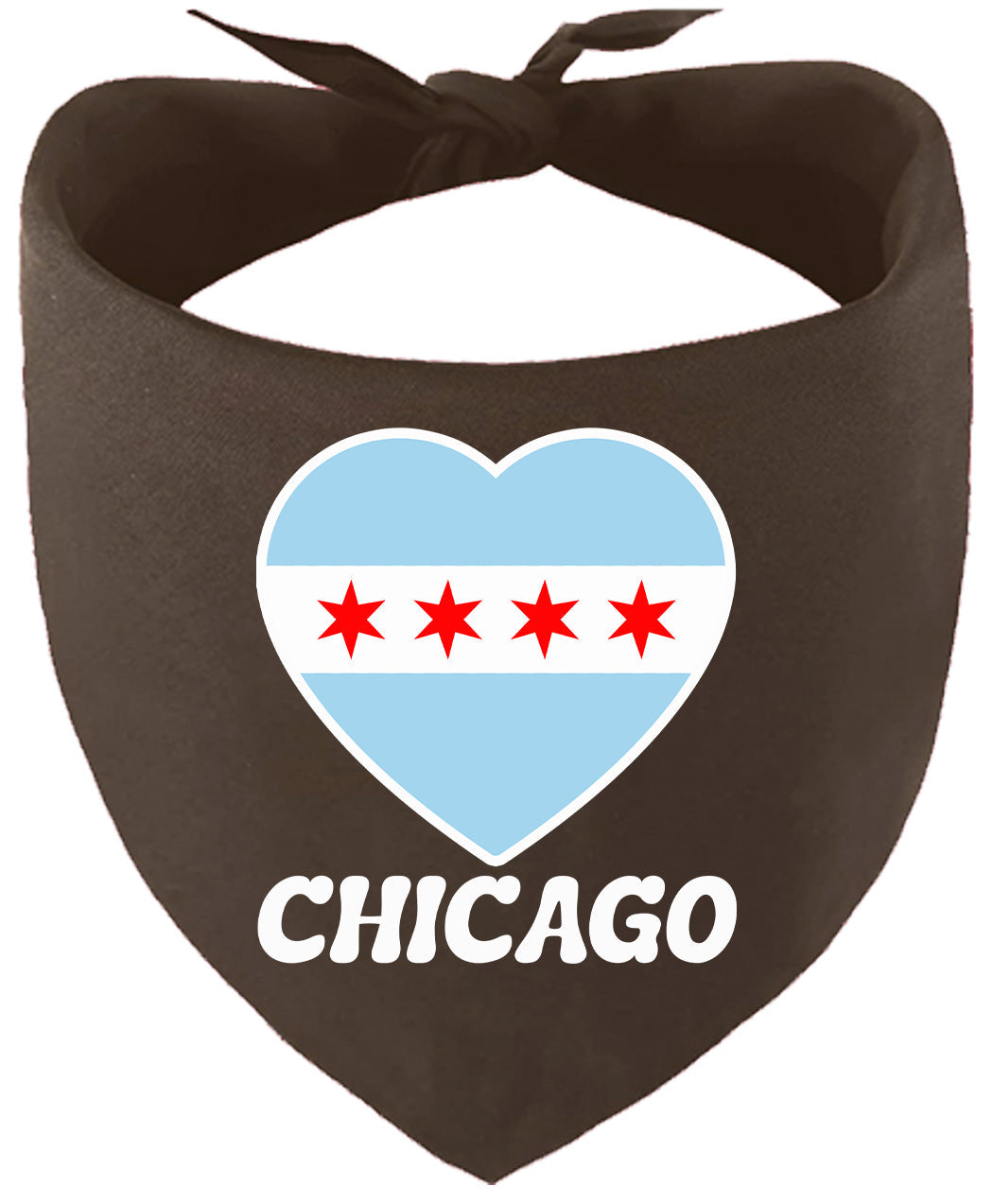 Chicago Heart Flag Pet Bandana