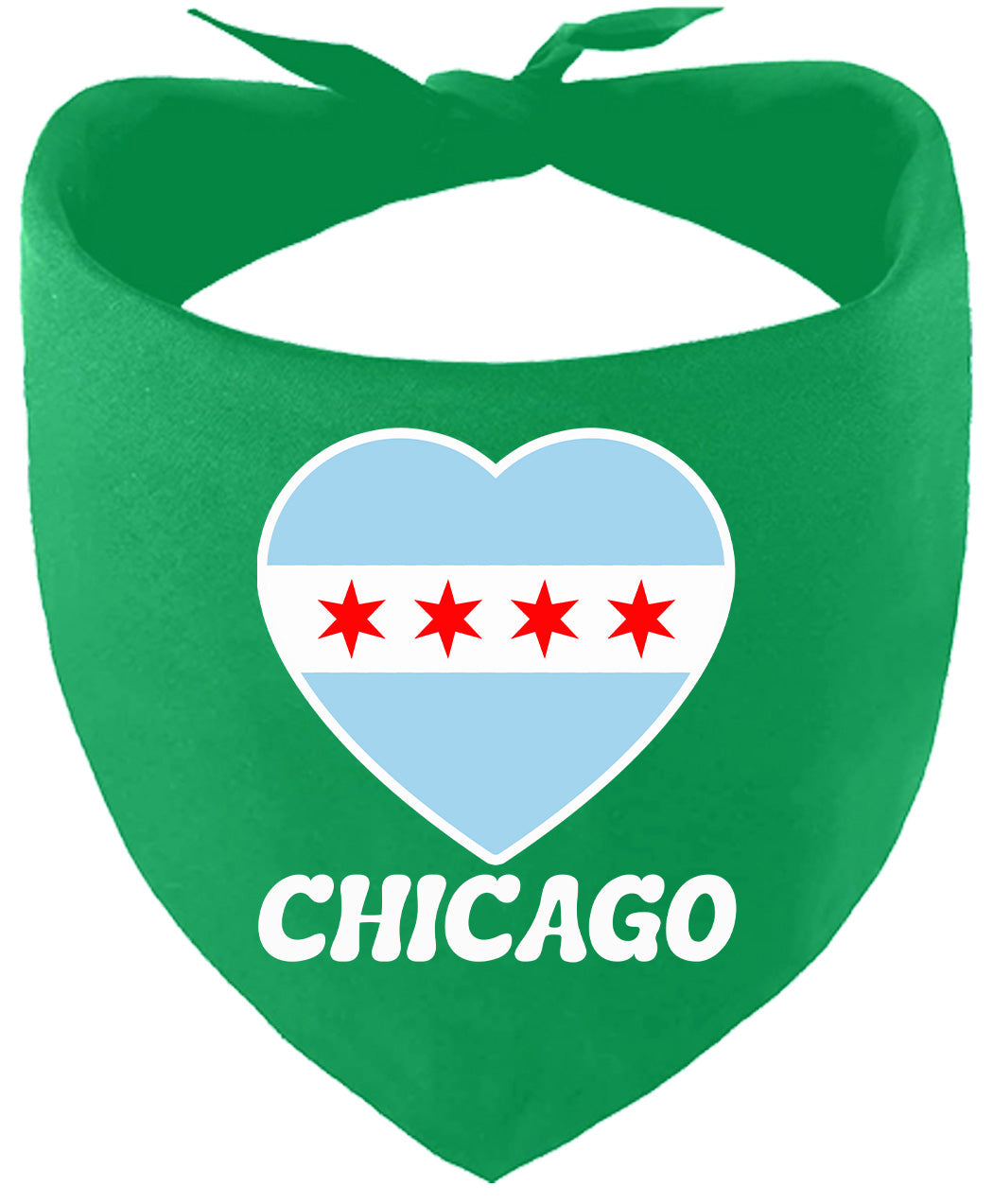 Chicago Heart Flag Pet Bandana