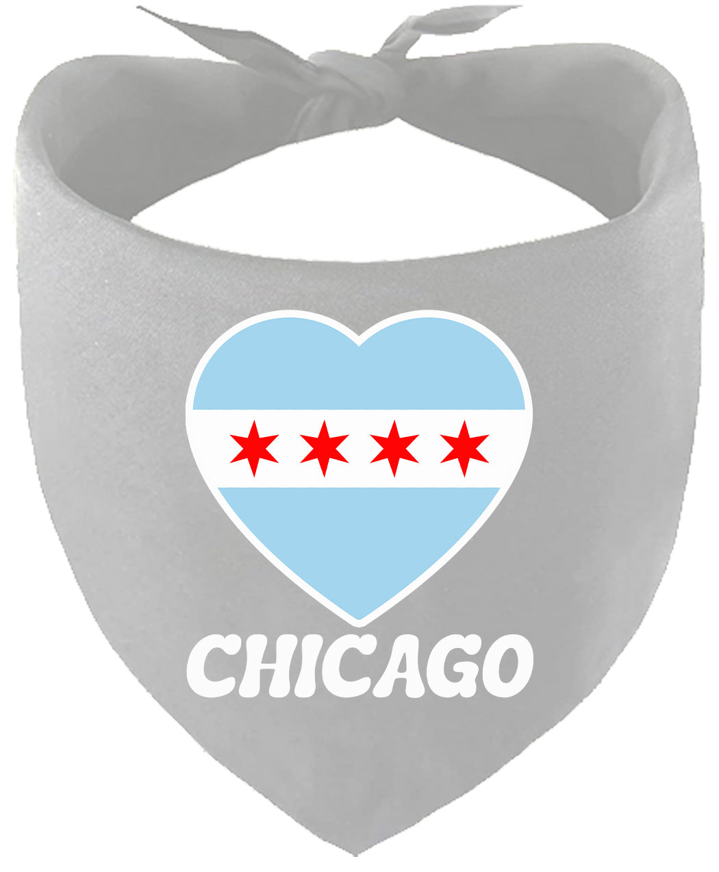 Chicago Heart Flag Pet Bandana