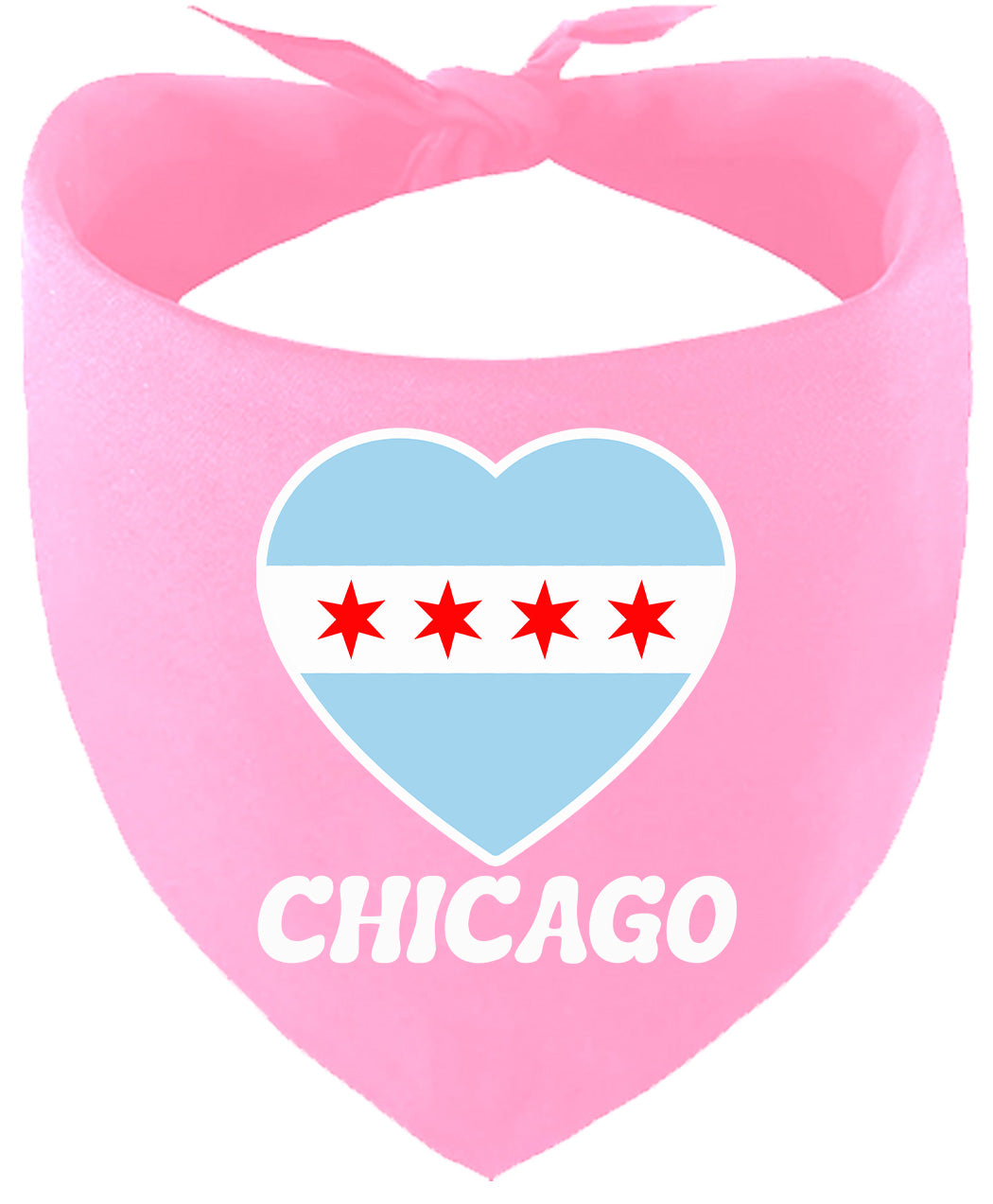 Chicago Heart Flag Pet Bandana