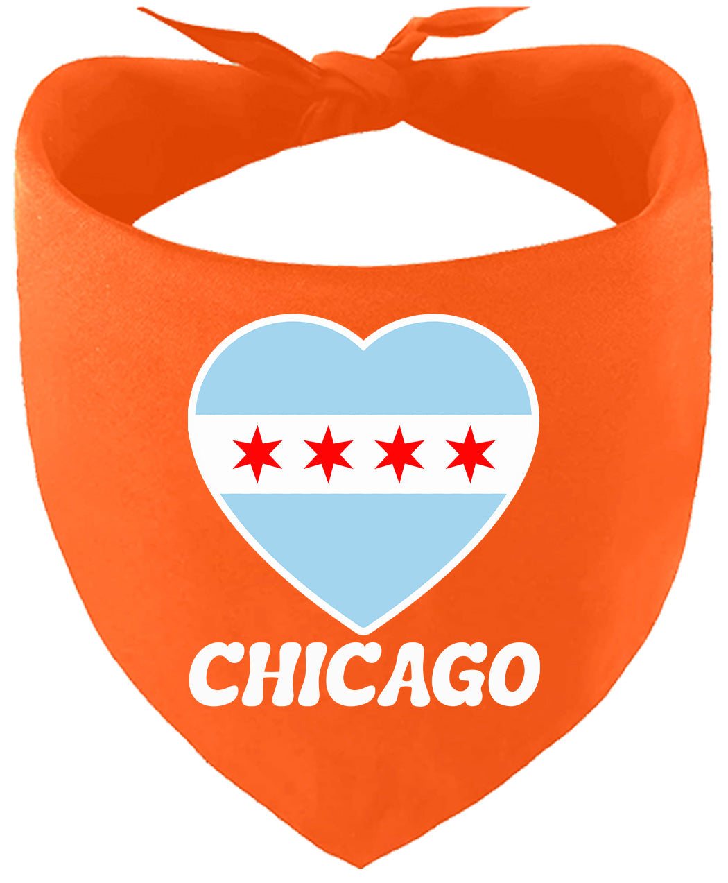 Chicago Heart Flag Pet Bandana