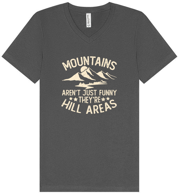 Mountains are Hill Areas Unisex V-Neck Shirt