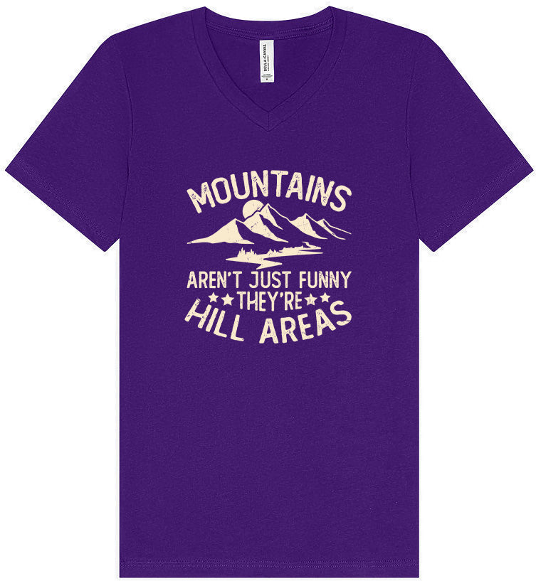 Mountains are Hill Areas Unisex V-Neck Shirt