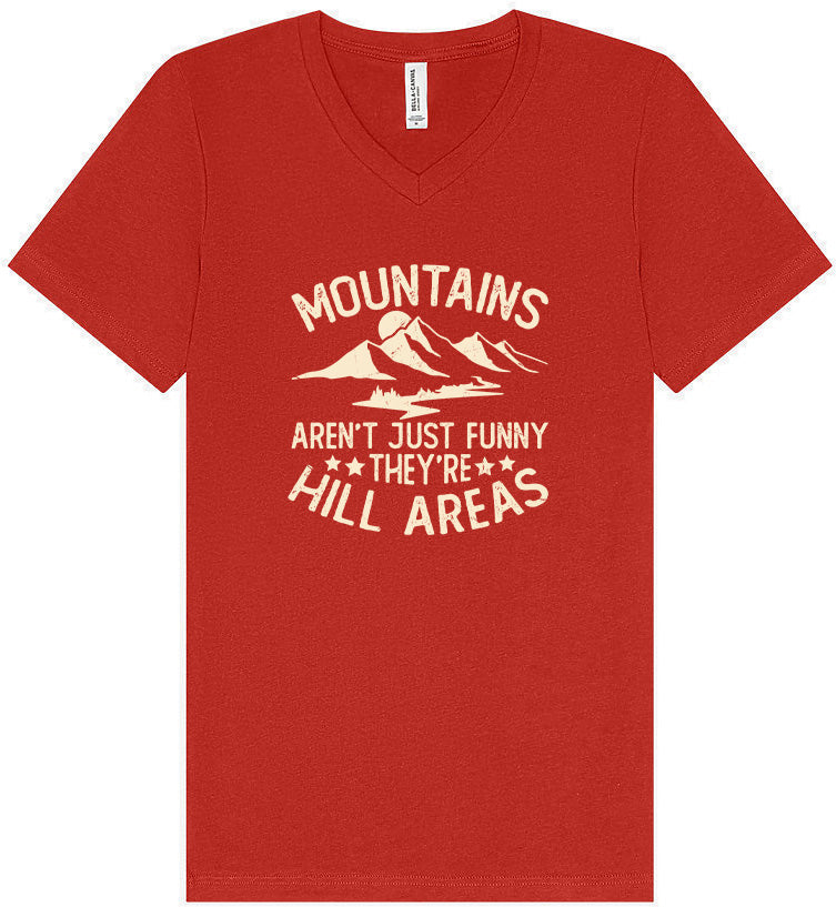 Mountains are Hill Areas Unisex V-Neck Shirt